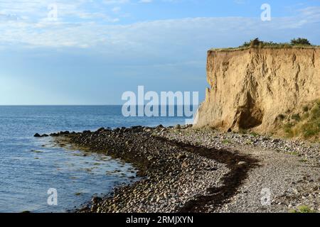 Wunderschöne Küstenlandschaft am Großen Gürtel in Korsør, Dänemark. Stockfoto