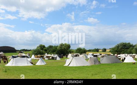 Das Trelleborgs Viking Festival in Slagelse, Neuseeland, Dänemark. Stockfoto