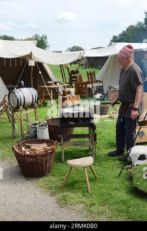 Das Trelleborgs Viking Festival in Slagelse, Neuseeland, Dänemark. Stockfoto