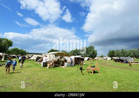 Das Trelleborgs Viking Festival in Slagelse, Neuseeland, Dänemark. Stockfoto