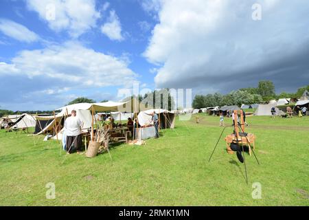 Das Trelleborgs Viking Festival in Slagelse, Neuseeland, Dänemark. Stockfoto