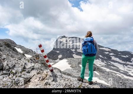 Hochalpenlandschaft, Wanderweg zum Hochkoenig, Salzburger Land, Österreich Stockfoto