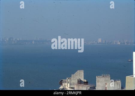 Arial View of Nariman Point von Cuffe Parade, South Mumbai, Business District, Indien Stockfoto