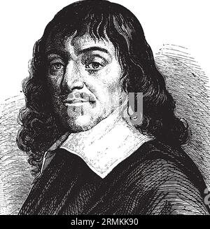 RENÉ Descartes (1596-1650) Französischer Philosoph Stockfoto