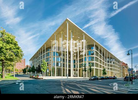 SAB Forum, Neubau Saechsische Aufbaubank, Leipzig, Sachsen, Deutschland Stockfoto