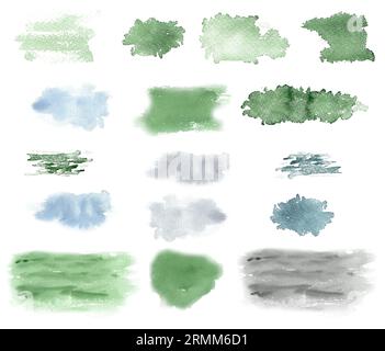 Abstrakter Aquarellhintergrund. Handgezeichneter Spritzer. Stockfoto