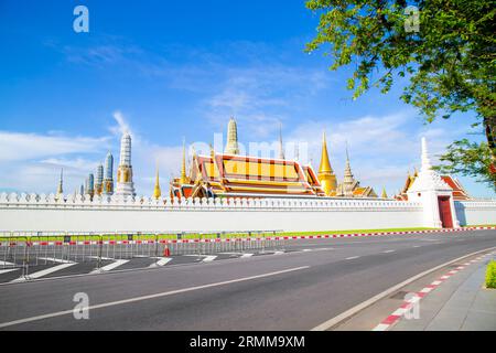 Wat Phra Kaew in Bangkok, Thailand - ist ein heiliger Tempel und Teil des großen Thai-Palastes. Stockfoto