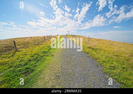 Bilder vom Belchen, einem 1414 m hohen Berg im Schwarzwald. Stockfoto