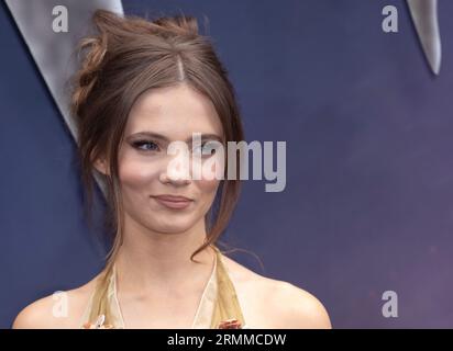 London, Großbritannien. 28. Juni 2023. Freya Allan nimmt an der Witcher Staffel 3 UK Premiere Arrivals im Now Building in Outernet in London Teil. Credit: S.A.M./Alamy Live News Stockfoto