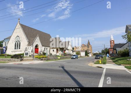 St. Paul’s Episcopal Church in Jeffersonville, Indiana Stockfoto