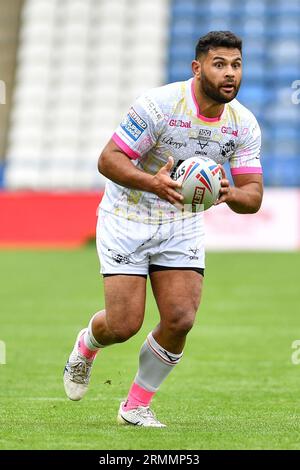 Huddersfield, England - 25. August 2023 Rhyse Martin (12) aus Leeds Rhinos. Rugby League Betfred Super League, Huddersfield Giants vs Leeds Rhinos im John Smith's Stadium, Huddersfield, Großbritannien Stockfoto