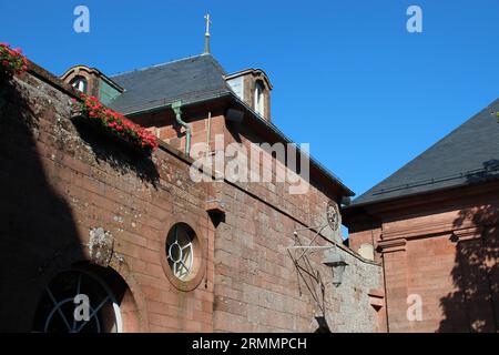 Kloster im mont-sainte-odile im elsass (frankreich) Stockfoto