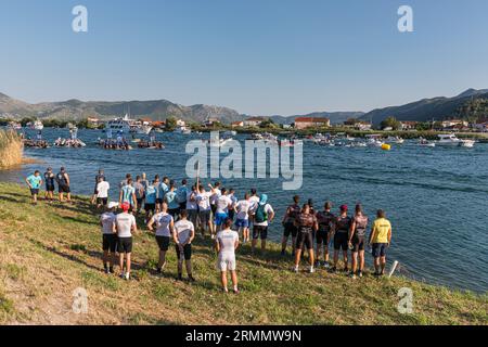 Neretva-Rennen, „Ladja Competitions“ Stockfoto