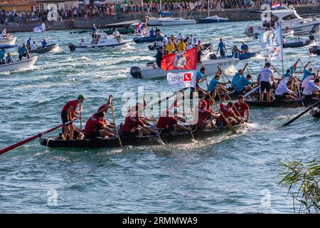 Neretva-Rennen, „Ladja Competitions“ Stockfoto