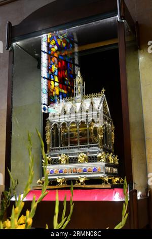 Heiligtum mit St.. Stephans Relikt, St. Stephansdom, St.-Stephans-Basilika, Heilige Rechte, Szent István bazilika, Budapest, Ungarn, Europa Stockfoto