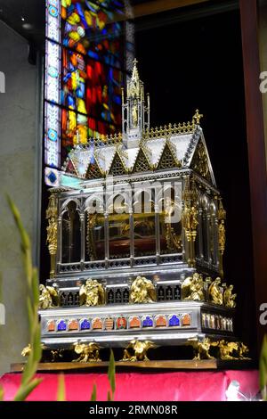 Heiligtum mit St.. Stephans Relikt, St. Stephansdom, St.-Stephans-Basilika, Heilige Rechte, Szent István bazilika, Budapest, Ungarn, Europa Stockfoto