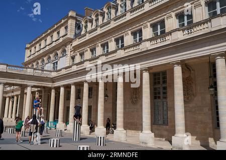 Paris, Frankreich - 14. Juli 2023 - das Palais-Royal ist ein ehemaliger französischer Königspalast Stockfoto