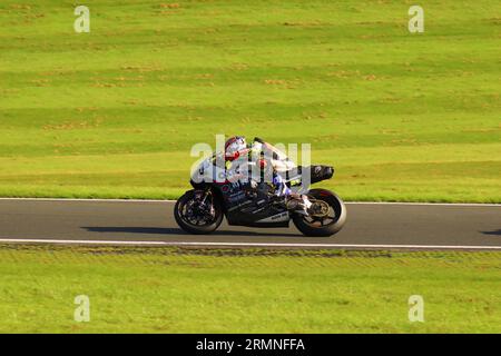 Britisches Super Bike-Wochenende im Cadwell Park MSV 2023 Stockfoto