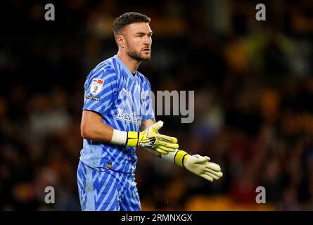 Blackpools Richard O’Donnell während des Carabao Cup-Spiels in der zweiten Runde im Molineux Stadium in Wolverhampton. Bilddatum: Dienstag, 29. August 2023. Stockfoto