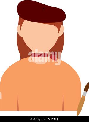 Isolierte abstrakte Künstlerfigur Vektor Stock Vektor