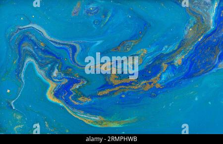 Wunderschönes Kunstwerk Blaues Handgezeichnetes Muster Stockfoto