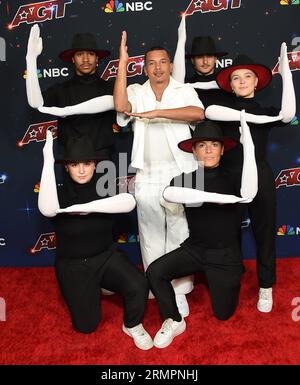 Pasadena, USA. 29. August 2023. Murmuration Backstage bei der Live Show Red Carpet der Staffel 18 „America's Got Talent“ am 29. August 2023 im Hotel Dena in Pasadena, CA. © Lisa OConnor/AFF-USA.com Credit: AFF/Alamy Live News Stockfoto