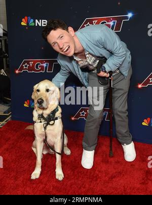 Pasadena, USA. 29. August 2023. Ahren Belisle Backstage bei der Live Show Red Carpet der Staffel 18 „America's Got Talent“ am 29. August 2023 im Hotel Dena in Pasadena, CA. © Lisa OConnor/AFF-USA.com Credit: AFF/Alamy Live News Stockfoto