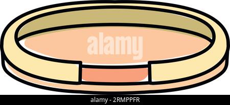 Isolierte farbige Schale für Tierfutter Vektor Stock Vektor