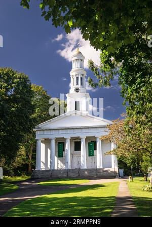 Erste Gemeindekirche Madison Grün Historic District Madison, Connecticut, USA Stockfoto