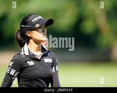 Jaravee Boonchant auf dem 18. Loch bei den Women's Open 2023 im Shaughnessy Golf and Country Club in Vancouver, British Columbia, 27. August 2023. Stockfoto