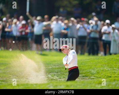 Brooke Henderson bei den Women's Open 2023 im Shaughnessy Golf and Country Club in Vancouver, British Columbia, 26. August 2023. Stockfoto