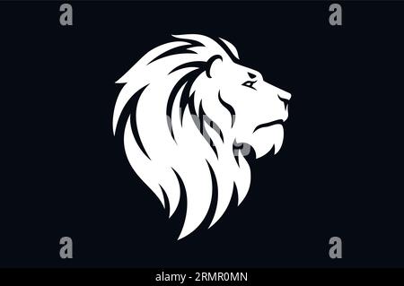 Illustration des majestätischen Löwenkopfes Stock Vektor