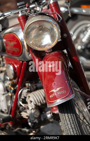 Italien, Lombardei, Treffen von Vintage Motorcycle, Moto Guzzi Stockfoto