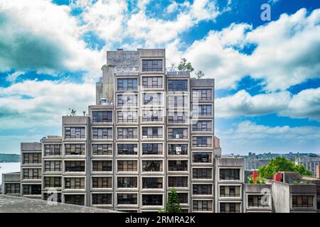 Der Sirius Building Apartmentkomplex im Rocks District, Sydney, NSW, Australien. Stockfoto