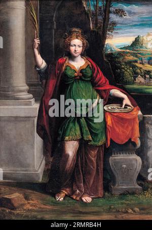 Benvenuto Tisi da Garofalo, Saint Lucy, Ölgemälde auf Holz, 1535-1540 Stockfoto