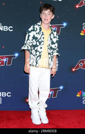 Pasadena, USA. 29. August 2023. LOS ANGELES - AUG 29: Alfie Andrew bei der America's Got Talent Staffel 18 Live Show Red Carpet im Hotel Dena am 29. August 2023 in Pasadena, CA (Foto: Katrina Jordan/SIPA USA) Credit: SIPA USA/Alamy Live News Stockfoto