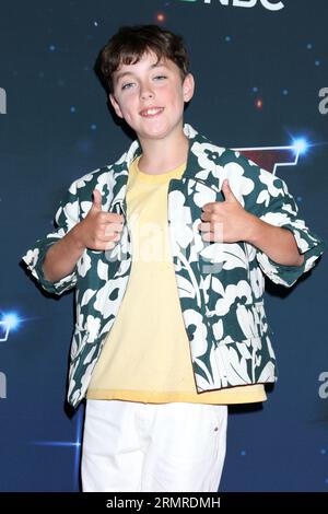 Pasadena, USA. 29. August 2023. LOS ANGELES - AUG 29: Alfie Andrew bei der America's Got Talent Staffel 18 Live Show Red Carpet im Hotel Dena am 29. August 2023 in Pasadena, CA (Foto: Katrina Jordan/SIPA USA) Credit: SIPA USA/Alamy Live News Stockfoto