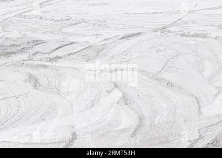 Abstrakter Hintergrund eines Betonstaubs nach Polieren. Vollformat Stockfoto