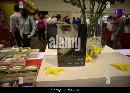 Die Menschen besuchen die 10. Ausgabe der Internationalen Buchmesse Panamas in Panama City, der Hauptstadt Panamas, am 19. August 2014. Die Messe eröffnete am Dienstag mit Mexiko als Gastland. Oraganizer erwarten über 100.000 Besucher während der Buchmesse. Mauricio Valenzuela) (bxq) PANAMA-PANAMA-STADT-KULTUR-BUCH-MESSE und Mauricio PUBLICATIONxNOTxINxCHN Prominente Besuchen Sie die 10. Ausgabe der Panama S International Book Fair in Panama City Hauptstadt von Panama AM 19. August 2014 die Messe wurde AM Dienstag eröffnet, mit Mexiko, da das Gastland erwartet, dass über 100 000 Besucher während der Buchmesse sind Mauricio V. Stockfoto