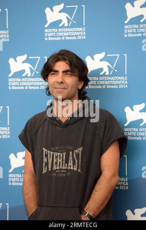 (140831) -- VENEDIG, 31. Aug. 2014 -- Regisseur Fatih Akin posiert während des Fotowettbewerbs für den Schnitt, der am 31. Aug. 2014 für den Hauptwettbewerb des 71. Filmfestivals in Venedig im italienischen Lido ausgewählt wurde. ) LiuxLihang PUBLICATIONxNOTxINxCHN Venice Aug 31 2014 Regisseur Fatih Akin posiert während des Photo Call for the Cut, der für den Hauptwettbewerb während des 71. Venedig Film Festivals in Lido von Venedig Italien AM 31 2014. August ausgewählt WIRD schneiden Sie PUBLICATIONxNOTxINxCHN Stockfoto