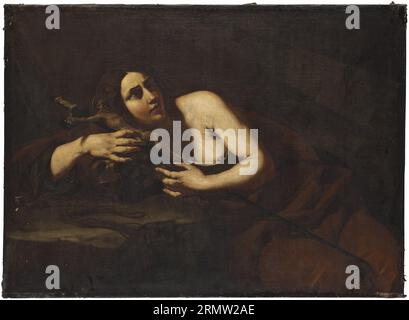 Die Penitent Magdalen Unbekanntes Datum von Cecco del Caravaggio Stockfoto