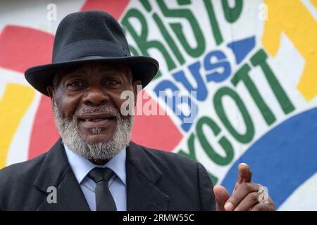 Bristol, Großbritannien. 30. August 2023. Guy Bailey OBE, der einen Job in Bristol Buses ablehnte, weil er Westindianer war. Bristol boykottierte den lokalen Busservice und schließlich wurde die Farbskala aufgehoben, und das Gesetz wurde geändert, um abfallende Jobs aufgrund von Farben zu verbieten. Quelle: JMF News/Alamy Live News Stockfoto