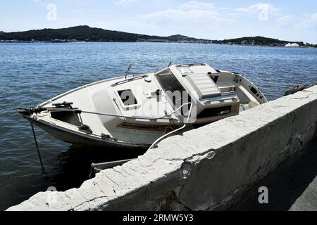 Schiffbruch in Toulon - Frankreich Stockfoto