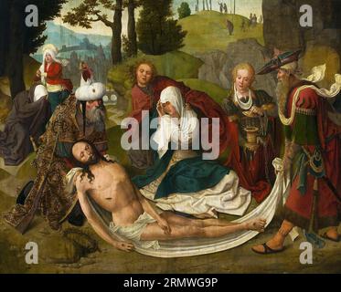 Die Klage über den toten Christus um 1520 durch den Meister der von-Groote-Anbetung Stockfoto