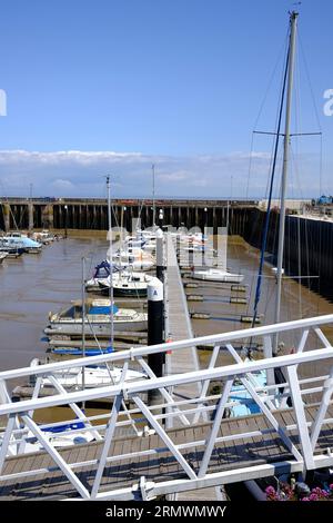 Watchet historischer Küstenhafen in Küstenstadt Somerset Stockfoto