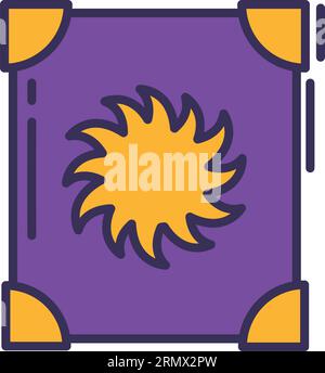 Isolierte farbige Zauberbuch Icon Vektor Stock Vektor