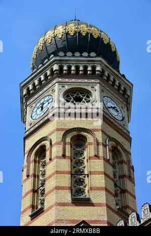 Die Synagoge der Dohány-Straße, auch als große Synagoge oder Tabakgasse-Synagoge bekannt. 7. Bezirk, Budapest, Ungarn, Europa, Dohány utcai zsinagóga Stockfoto