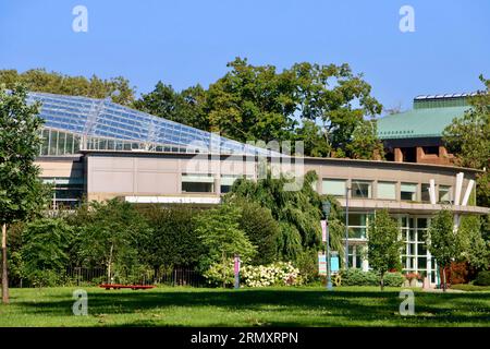 Eleanor Armstrong Smith Glasshouse und Cleveland Botanical Garden am University Circle in Cleveland, Ohio. Stockfoto