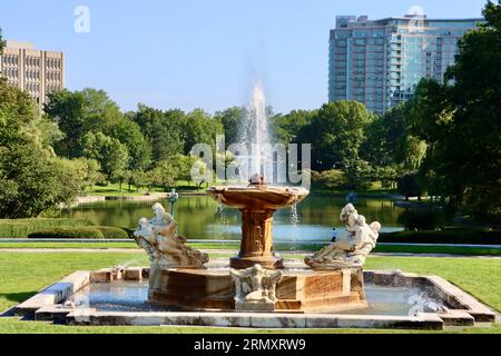 Cleveland Museum of Art Fine Arts Garden Fountain of Waters am University Circle in Cleveland, Ohio Stockfoto