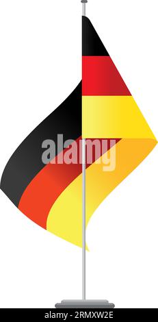 Isolierte farbige Flagge von Deutschland Vektor Stock Vektor
